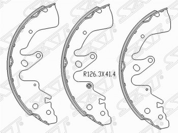 Колодки тормозные задние SAT Suzuki Grand Vitara JT 3 двери 2-ой рестайлинг (2012-2016)