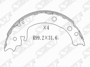 Колодки тормозные задние SAT Suzuki Grand Vitara JT 3 двери 2-ой рестайлинг (2012-2016)