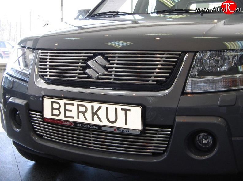 4 389 р. Декоративная вставка воздухозаборника (V2.4/3.2) Berkut Suzuki Grand Vitara JT 3 двери дорестайлинг (2005-2008)  с доставкой в г. Тольятти