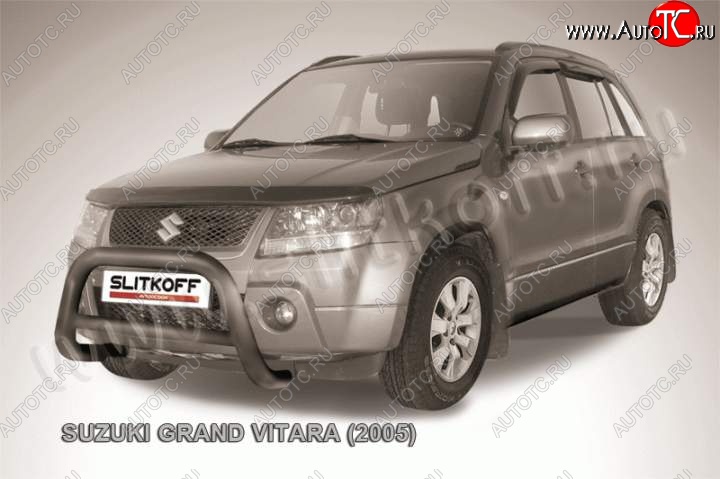 23 599 р. Кенгурятник d76 низкий Suzuki Grand Vitara JT 5 дверей дорестайлинг (2005-2008) (Цвет: серебристый)  с доставкой в г. Тольятти