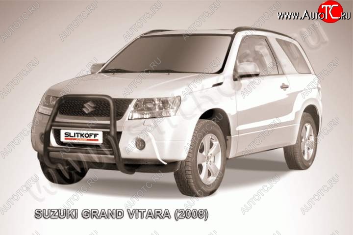 18 399 р. Кенгурятник d57 высокий Suzuki Grand Vitara JT 3 двери дорестайлинг (2005-2008) (Цвет: серебристый)  с доставкой в г. Тольятти