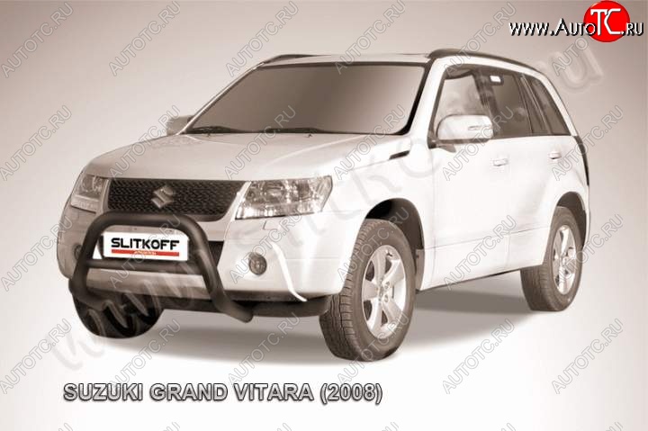 23 599 р. Кенгурятник d76 низкий Suzuki Grand Vitara JT 5 дверей дорестайлинг (2005-2008) (Цвет: серебристый)  с доставкой в г. Тольятти