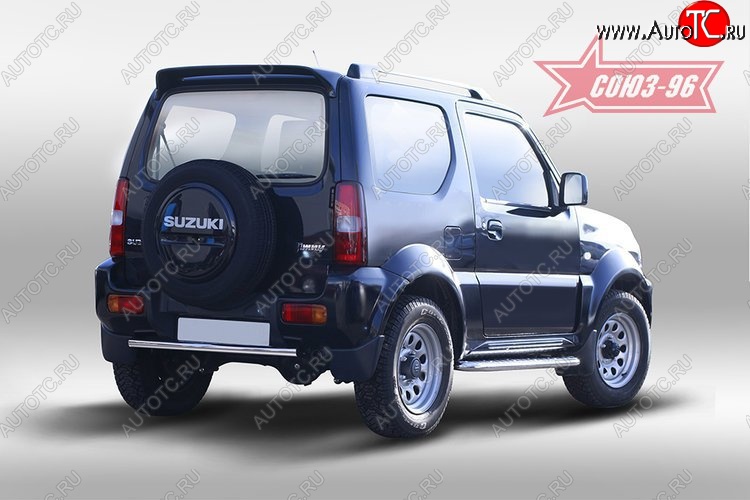 8 279 р. Защита заднего бампера Souz-96 (d42) Suzuki Jimny JB23/JB43 2-ой рестайлинг (2012-2018)  с доставкой в г. Тольятти