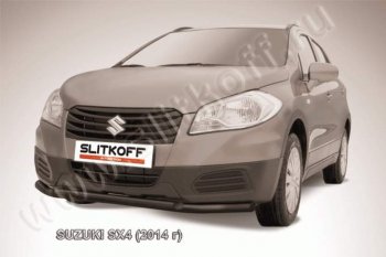 Защита переднего бампер Slitkoff Suzuki (Сузуки) SX4 (СХ4)  JYB, JYA (2013-2016) JYB, JYA хэтчбэк дорестайлинг