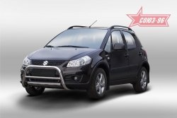 Защита переднего бампера Souz-96 (d60) Suzuki SX4 JYB, JYA хэтчбэк дорестайлинг (2013-2016)