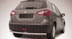 Одинарная защита заднего бампера из трубы диаметром 57 мм Slitkoff Suzuki SX4 JYB, JYA хэтчбэк дорестайлинг (2013-2016)