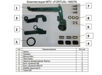 11 749 р. Замок КПП FORTUS АТ Suzuki SX4 JAB, JYA хэтчбэк рестайлинг (2016-2021)  с доставкой в г. Тольятти. Увеличить фотографию 3