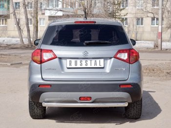 15 249 р. Одинарная защита заднего бампера из трубы диаметром 63 мм SLITKOFF Suzuki Vitara LY дорестайлинг (2015-2019)  с доставкой в г. Тольятти. Увеличить фотографию 3