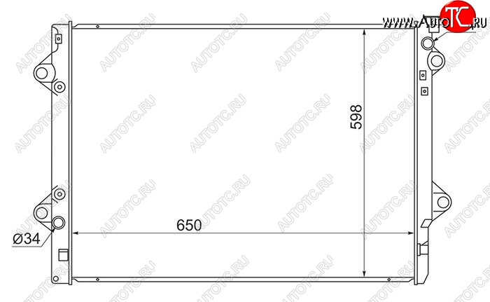 11 549 р. Радиатор двигателя SAT Toyota 4Runner N210 дорестайлинг (2002-2005)  с доставкой в г. Тольятти