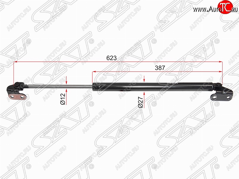 1 279 р. Правый упор крышки багажника (газовый) SAT Toyota 4Runner N180 5 дв. дорестайлинг (1995-2000)  с доставкой в г. Тольятти