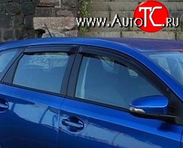 999 р. Комплект дефлекторов окон (ветровиков) 4 шт. 5 дв. (рестайлинг) Russtal Toyota Auris E150 хэтчбэк 5 дв. дорестайлинг (2006-2010)  с доставкой в г. Тольятти