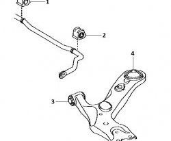 559 р. Полиуретановая втулка стабилизатора передней подвески (левая) Точка Опоры (21,2 мм) Toyota Auris E150 хэтчбэк 5 дв. дорестайлинг (2006-2010)  с доставкой в г. Тольятти. Увеличить фотографию 2