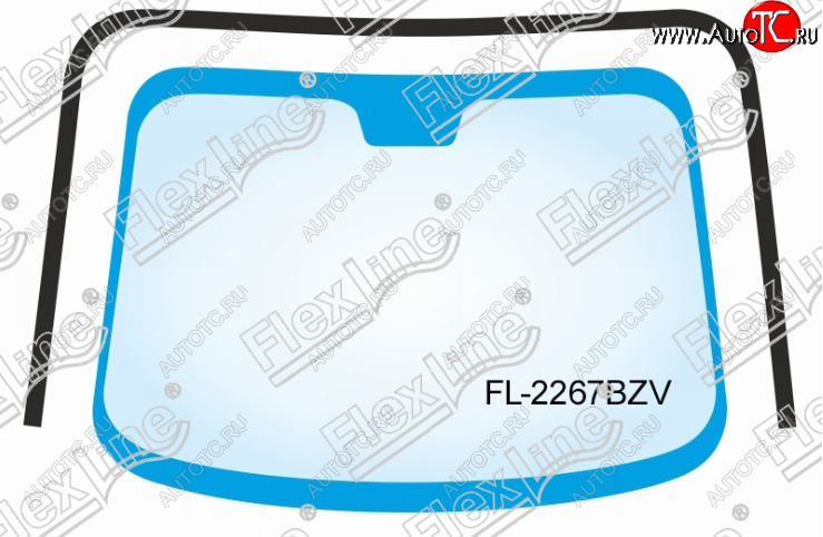 2 569 р. Молдинг лобового стекла FlexLine Toyota Camry XV30 рестайлинг (2004-2006)  с доставкой в г. Тольятти