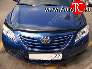 3 299 р. Дефлектор капота SIM Toyota Camry XV40 рестайлинг (2009-2011)  с доставкой в г. Тольятти