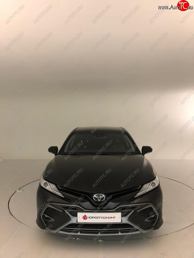 14 699 р. Накладка переднего бампера Yurol Toyota Camry XV70 дорестайлинг (2017-2021) (Неокрашенная)  с доставкой в г. Тольятти