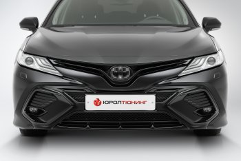 16 999 р. Накладка в центральный воздухозаборник переднего бампера Harius Toyota Camry XV70 дорестайлинг (2017-2021) (Неокрашенная)  с доставкой в г. Тольятти. Увеличить фотографию 5