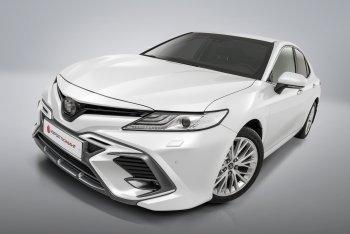 16 999 р. Накладка в центральный воздухозаборник переднего бампера Harius Toyota Camry XV70 дорестайлинг (2017-2021) (Неокрашенная)  с доставкой в г. Тольятти. Увеличить фотографию 3