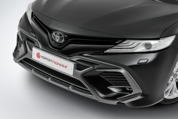 16 999 р. Накладка в центральный воздухозаборник переднего бампера Harius Toyota Camry XV70 дорестайлинг (2017-2021) (Неокрашенная)  с доставкой в г. Тольятти. Увеличить фотографию 7