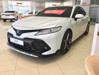 24 999 р. Решетка в передний бампер HEMMES Toyota Camry XV70 дорестайлинг (2017-2021) (неокрашенная)  с доставкой в г. Тольятти. Увеличить фотографию 2