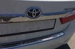 4 199 р. Защитная накладка на задний бампер СТ Toyota Camry XV50 дорестайлинг (2011-2014)  с доставкой в г. Тольятти. Увеличить фотографию 2