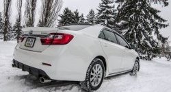 3 599 р. Диффузор заднего бампера Sport Toyota Camry XV50 дорестайлинг (2011-2014) (Под окраску, Неокрашенный)  с доставкой в г. Тольятти. Увеличить фотографию 2