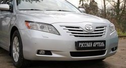 1 169 р. Реснички на фары RA (укороченные) Toyota Camry XV40 дорестайлинг (2006-2008) (Неокрашенные)  с доставкой в г. Тольятти. Увеличить фотографию 3