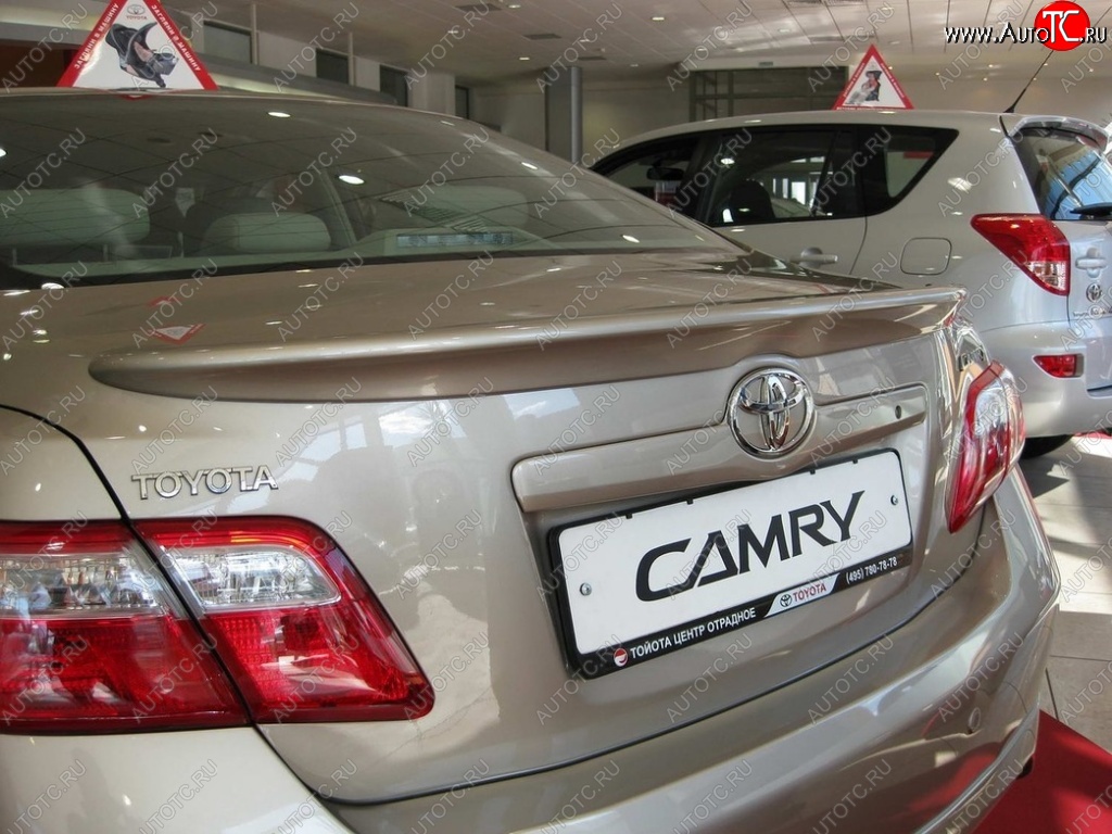 2 859 р. Лип спойлер ОEМ  Toyota Camry  XV40 (2009-2011) рестайлинг (Неокрашенный)  с доставкой в г. Тольятти