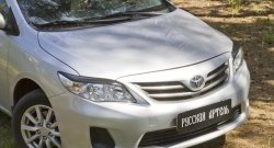 1 099 р. Реснички на фары RA Toyota Corolla E140 седан рестайлинг (2009-2013) (Неокрашенные)  с доставкой в г. Тольятти. Увеличить фотографию 4