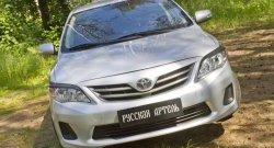 1 099 р. Реснички на фары RA Toyota Corolla E140 седан рестайлинг (2009-2013) (Неокрашенные)  с доставкой в г. Тольятти. Увеличить фотографию 5