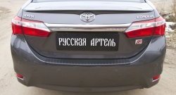 1 129 р. Защитная накладка на задний бампер RA Toyota Corolla E180 рестайлинг (2016-2019)  с доставкой в г. Тольятти. Увеличить фотографию 3