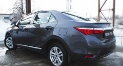 839 р. Реснички на фонари RA Toyota Corolla E180 дорестайлинг (2013-2016) (Неокрашенные)  с доставкой в г. Тольятти. Увеличить фотографию 3