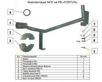 11 599 р. Замок рулевого вала FORTUS (бесштыревой) Toyota Fortuner AN160 дорестайлинг (2015-2020)  с доставкой в г. Тольятти. Увеличить фотографию 3