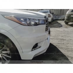 2 199 р. Реснички на фары TopKontur Design Toyota Highlander XU50 дорестайлинг (2013-2017) (Неокрашенные)  с доставкой в г. Тольятти. Увеличить фотографию 4