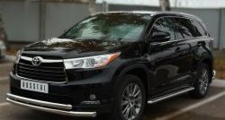 30 599 р. Широкая защита порогов SLITKOFF Toyota Highlander XU50 дорестайлинг (2013-2017)  с доставкой в г. Тольятти. Увеличить фотографию 3