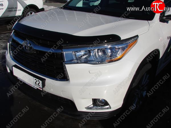 3 689 р. Дефлектор капота SIM Toyota Highlander XU50 дорестайлинг (2013-2017)  с доставкой в г. Тольятти