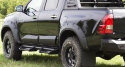 3 499 р. Брызговики под расширители колесных арок с выносом 50 мм RA Toyota Hilux AN120 дорестайлинг (2016-2020)  с доставкой в г. Тольятти. Увеличить фотографию 4