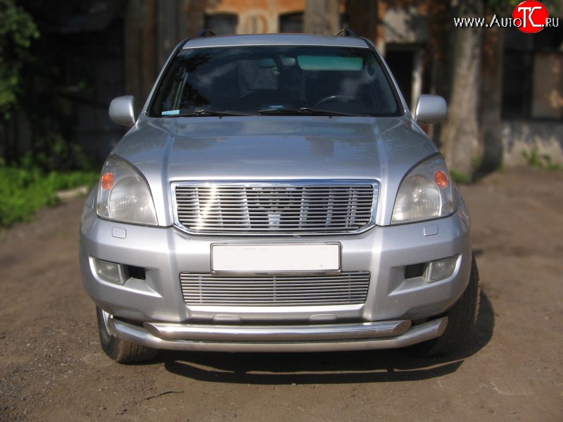 6 999 р. Декоративная вставка решетки радиатора (без знака) Berkut Toyota Land Cruiser Prado J120 (2002-2009)  с доставкой в г. Тольятти