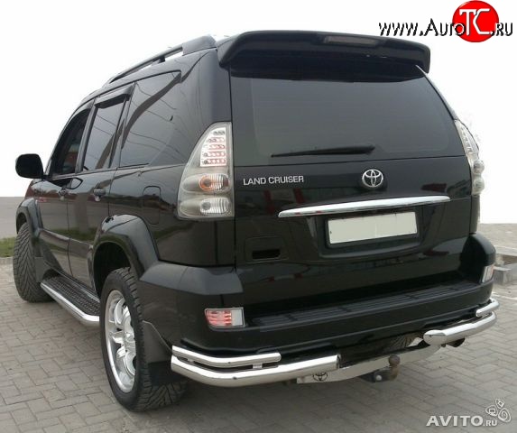 7 899 р. Спойлер Style Toyota Land Cruiser Prado J120 (2002-2009) (Неокрашенный)  с доставкой в г. Тольятти