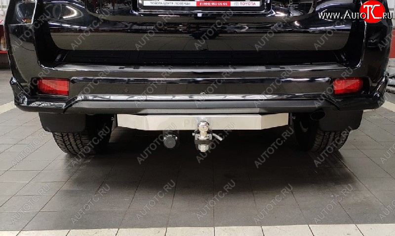 22 399 р. Фаркоп (тягово-сцепное устройство) TCC (Black Onyx)  Toyota Land Cruiser Prado  J150 (2020-2024) 3-ий рестайлинг (оцинкованный, шар Е, надпись Prado)  с доставкой в г. Тольятти