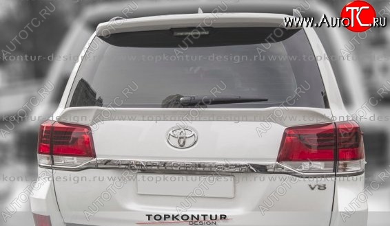 8 149 р. Спойлер TopKontur Design (нижний) Toyota Land Cruiser 200 1-ый рестайлинг (2012-2015) (Неокрашенный)  с доставкой в г. Тольятти