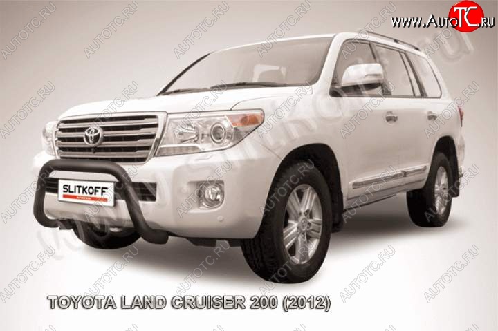 20 599 р. Кенгурятник d76 низкий мини Toyota Land Cruiser 200 1-ый рестайлинг (2012-2015) (Цвет: серебристый)  с доставкой в г. Тольятти