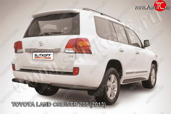 9 999 р. Уголки d76 Toyota Land Cruiser 200 1-ый рестайлинг (2012-2015) (Цвет: серебристый)  с доставкой в г. Тольятти