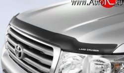 Дефлектор капота NovLine (с логотипом) Toyota Land Cruiser 200 дорестайлинг (2007-2012)