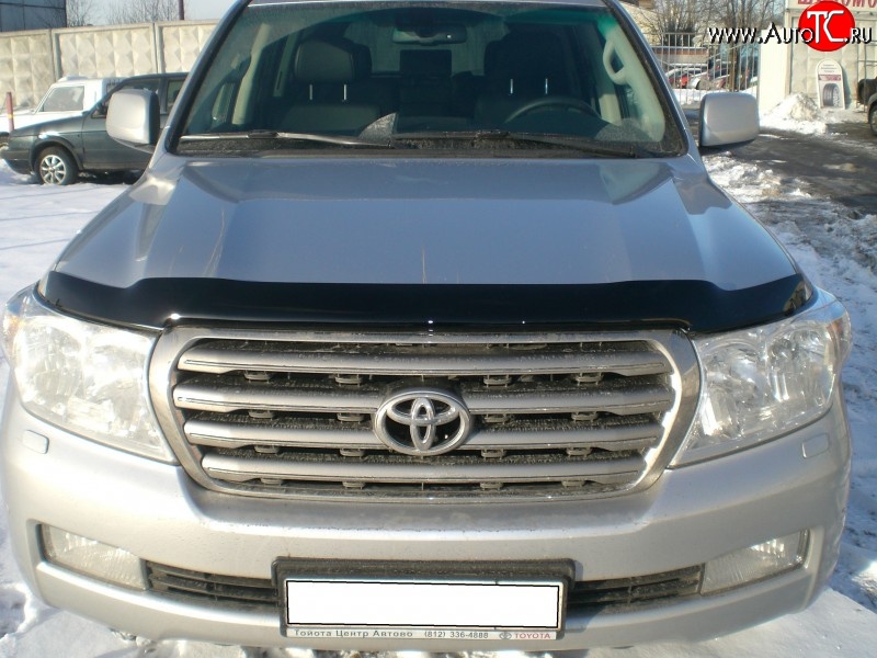 3 169 р. Дефлектор капота NovLine Toyota Land Cruiser 200 дорестайлинг (2007-2012)  с доставкой в г. Тольятти