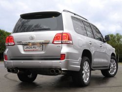 14 099 р. Накладка на задний бампер Jaos Toyota Land Cruiser 200 дорестайлинг (2007-2012) (Неокрашенная)  с доставкой в г. Тольятти. Увеличить фотографию 2