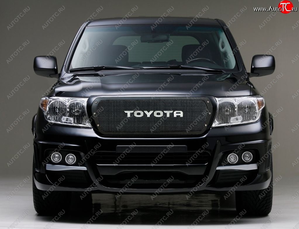 17 699 р. Решетка радиатора CrTuning Toyota Land Cruiser 200 1-ый рестайлинг (2012-2015) (С надписью TOYOTA)  с доставкой в г. Тольятти