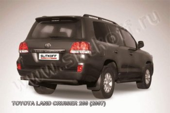 9 999 р. Защита задняя Slitkoff  Toyota Land Cruiser  200 (2007-2012) дорестайлинг (Цвет: серебристый)  с доставкой в г. Тольятти. Увеличить фотографию 1