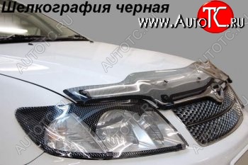 2 499 р. Защита фар CA-Plastic  Toyota Land Cruiser  200 (2007-2012) дорестайлинг (серия Шелкография черная)  с доставкой в г. Тольятти