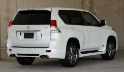 14 099 р. Пластиковые пороги Mz SPEED Toyota Land Cruiser Prado J150 дорестайлинг (2009-2013)  с доставкой в г. Тольятти. Увеличить фотографию 2