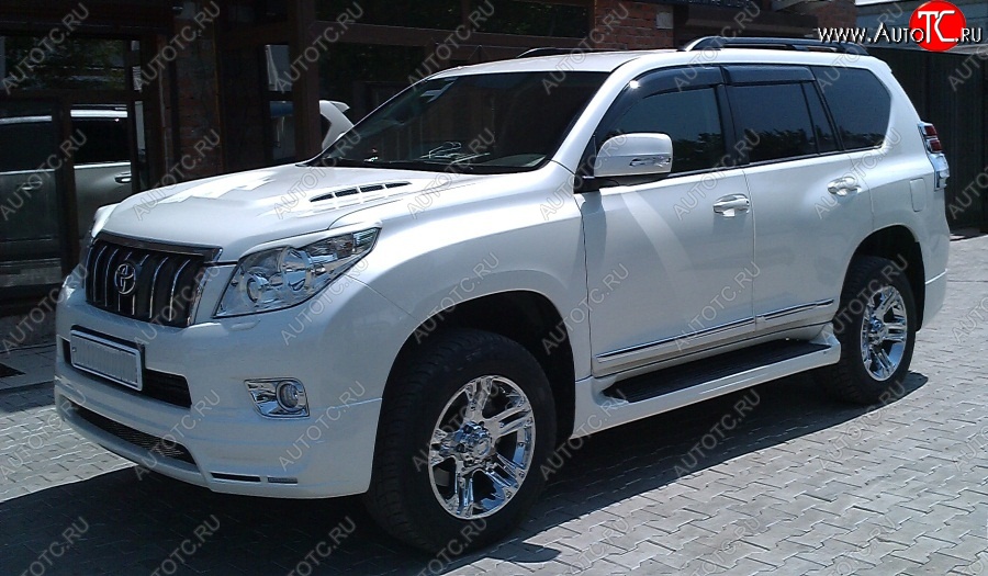 14 099 р. Пластиковые пороги Mz SPEED Toyota Land Cruiser Prado J150 дорестайлинг (2009-2013)  с доставкой в г. Тольятти